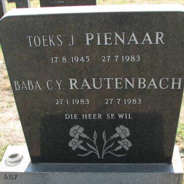 PIENAAR J. 1945-1983 :: RAUTENBACH C.Y. 1983-1983