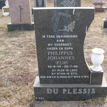 PLESSIS Philippus Johannes, du 1930-1996