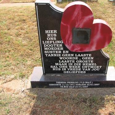 PRINSLOO Theresa nee V.D.WALT 1971-2007