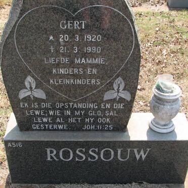 ROSSOUW Gert 1920-1990