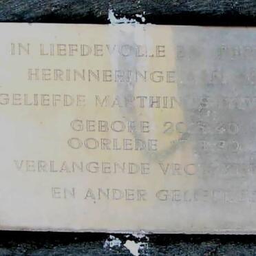 RAS Marthinus David 1940-