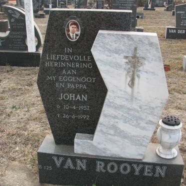 ROOYEN Johan, van 1957-1992