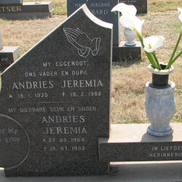 ROOYEN Andries Jeremia, van 1930-1988 :: VAN ROOYEN Andries Jeremia 1964-1992