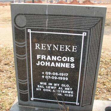 REYNEKE Francois Johannes 1917-1999