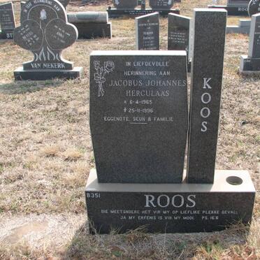 ROOS Jacobus Johannes Herculaas 1965-1996