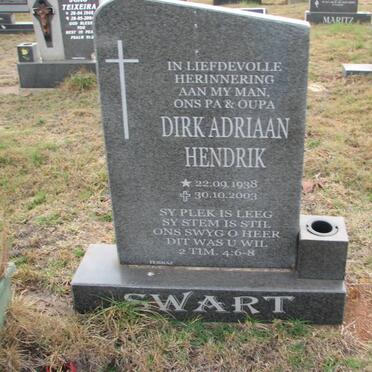 SWART Dirk Adriaan Hendrik 1938-2003