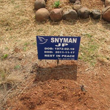 SNYMAN J.P.1972-2011