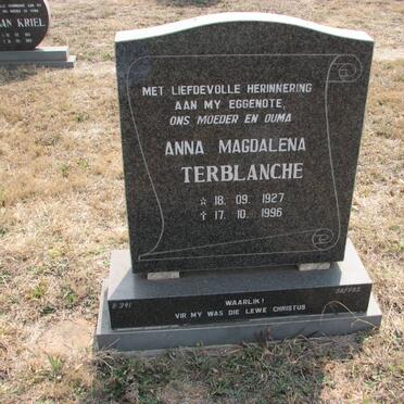TERBLANCHE Anna Magdalena 1927-1996