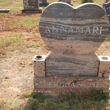 TERBLANCHE Annamari 1957-2001