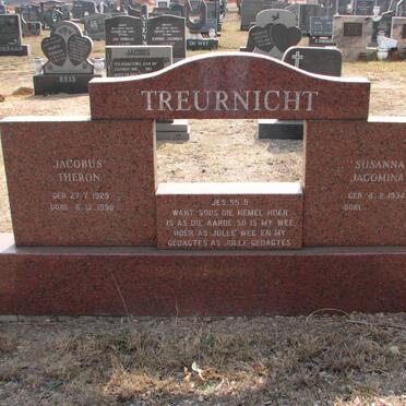 TREURNICHT Jacobus Theron 1929-1990 &amp; Susanna Jacomina 1934-