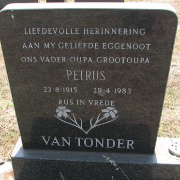 TONDER Petrus, van 1915-1983