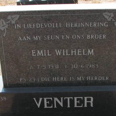 VENTER Emil Wilhelm 1931-1983