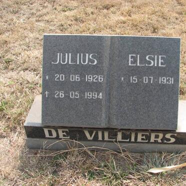 VILLIERS Julius, de 1926-1994 &amp; Elsie 1931-