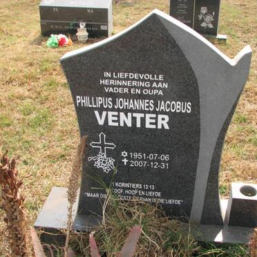 VENTER Phillipus Johannes Jacobus 1951-2007