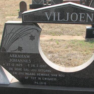 VILJOEN Abraham Johannes 1929-1987
