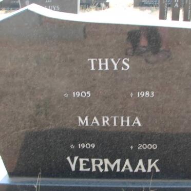 VERMAAK Thys 1905-1983 &amp; Martha 1909-2000