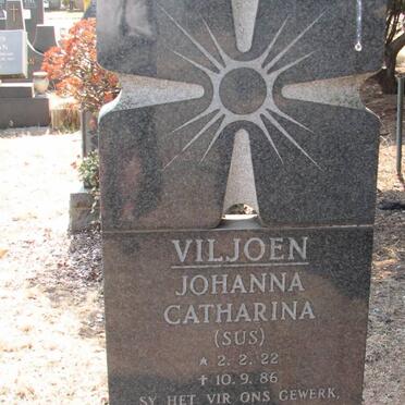 VILJOEN Johanna Catharina 1922-1986