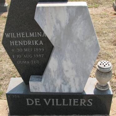 VILLIERS Wilhelmina Hendrika, de 1899-1987