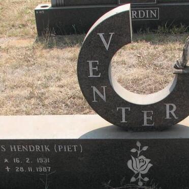 VENTER Petrus Hendrik 1931-1987 &amp; Johanna Elizabeth 1929-