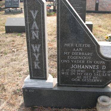 WYK Johannes D., van 1940-1992