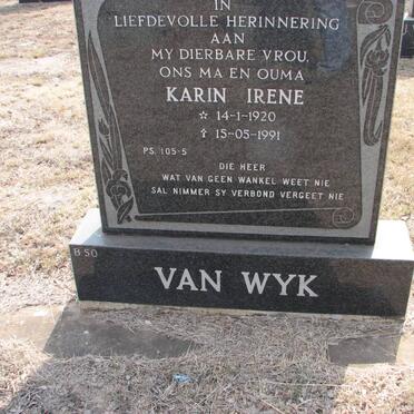 WYK Karin Irene, van 1920-1991