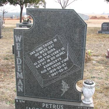 WEIDEMAN Petrus Jacobus Hendrik 1939-1997