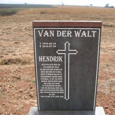 WALT Hendrik, van der 1970-2010
