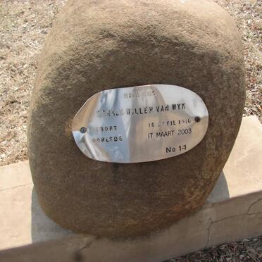 WYK Schalk Willem, van 1916-2003