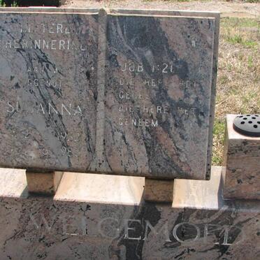 WELGEMOED Susanna 1952-1985