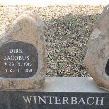 WINTERBACH Dirk Jacobus 1915-1991 &amp; Maria Suzanna 1921-