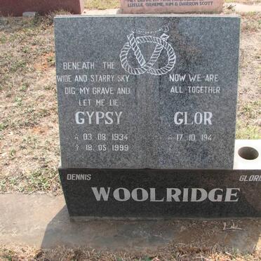 WOOLRIDGE Gypsy 1934-1999 &amp; Glor 1947-