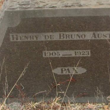 AUSTIN Henry De Bruno 1905-1923
