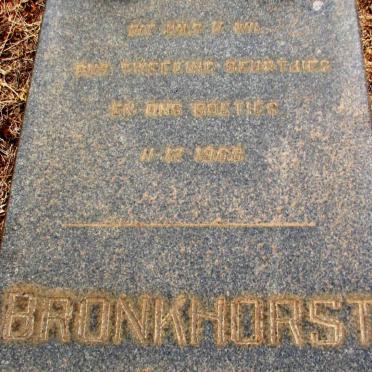 BRONKHORST -1966