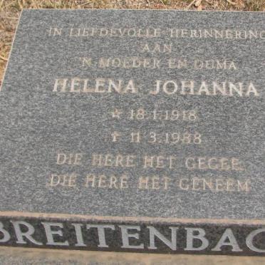 BREITENBACH Helena Johanna 1918-1988