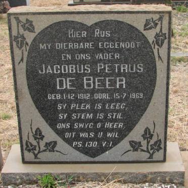 BEER Jacobus Petrus, de 1912-1969