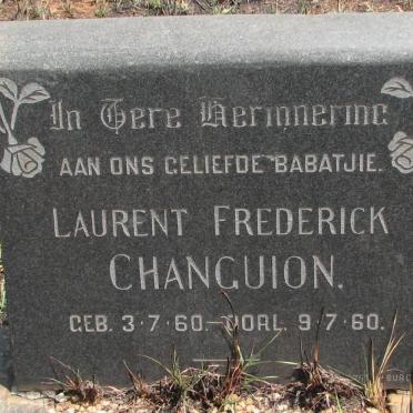 CHANGUION Laurent Frederick 1960-1960