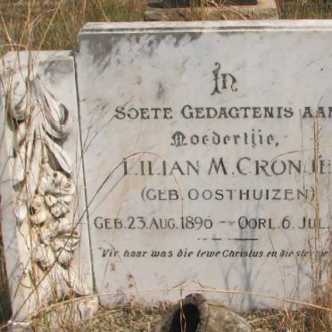 CRONJÉ Lilian M. geb OOSTHUIZEN 1896-1936