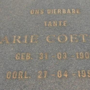 COETSER Sarie 1900-1997
