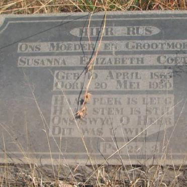 COETSER Susanna Elizabeth 1865-1950
