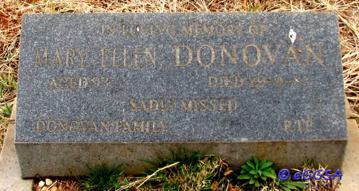 DONOVAN Mary Ellen -1988