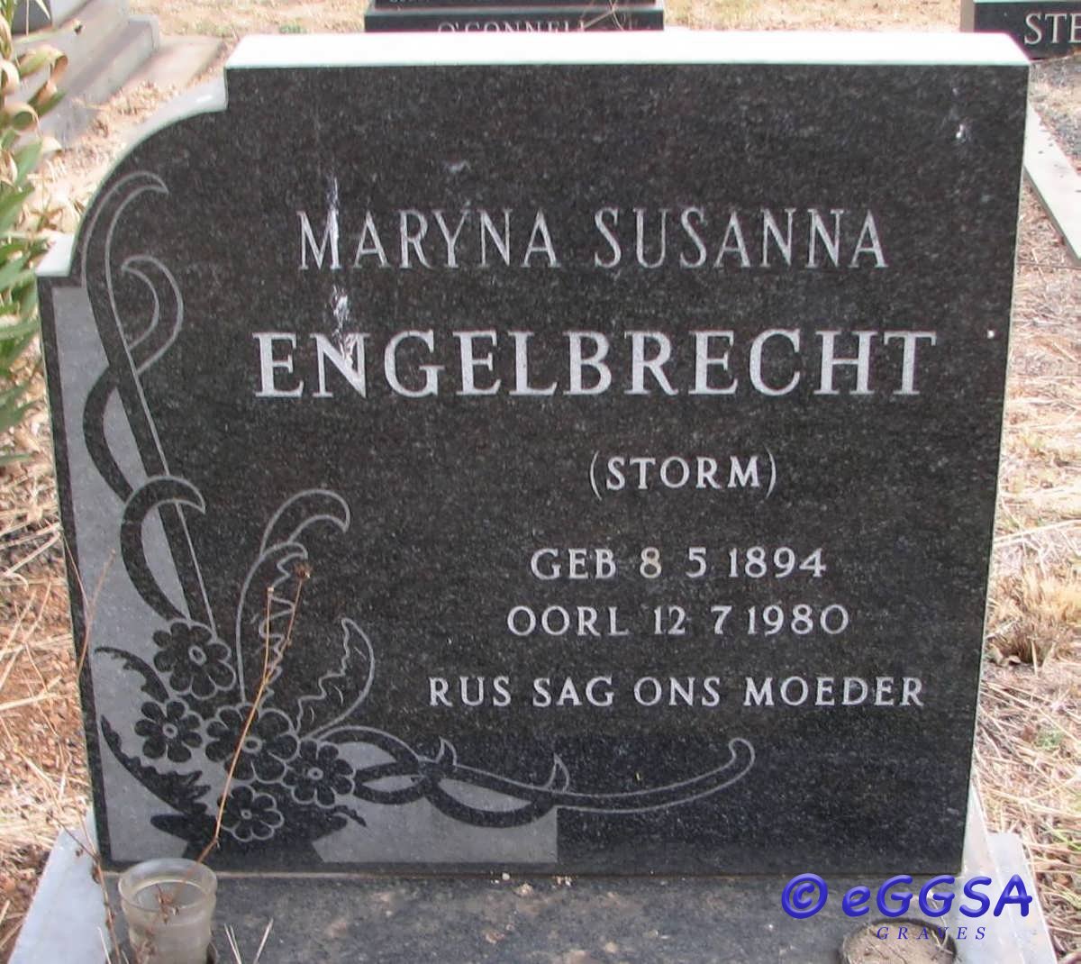 ENGELBRECHT Maryna Susanna nee STORM 1894-1980