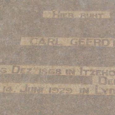 GEERDTS Carl 1868-1929