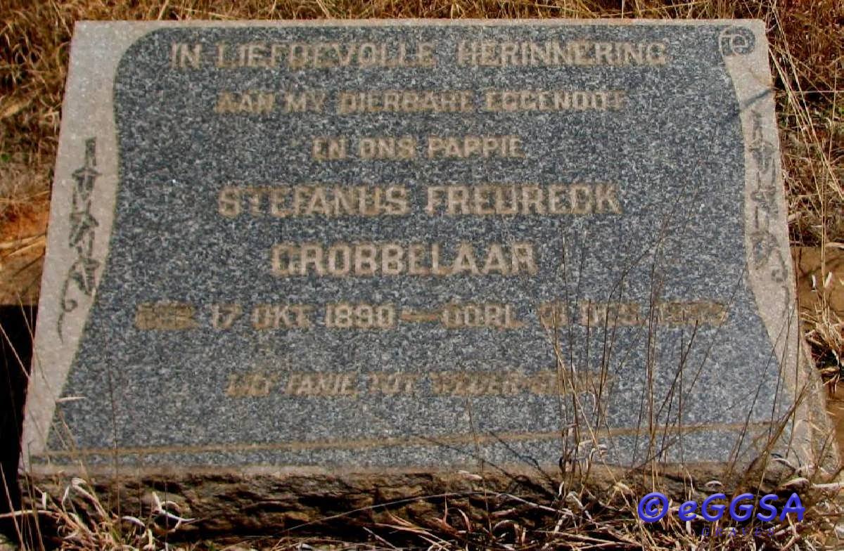 GROBBELAAR Stefanus Fredreck 1890-1932