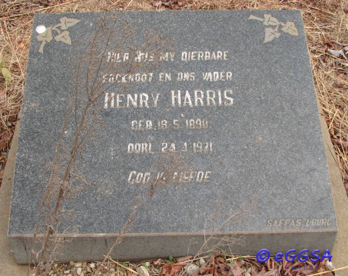 HARRIS Henry 1898-1971