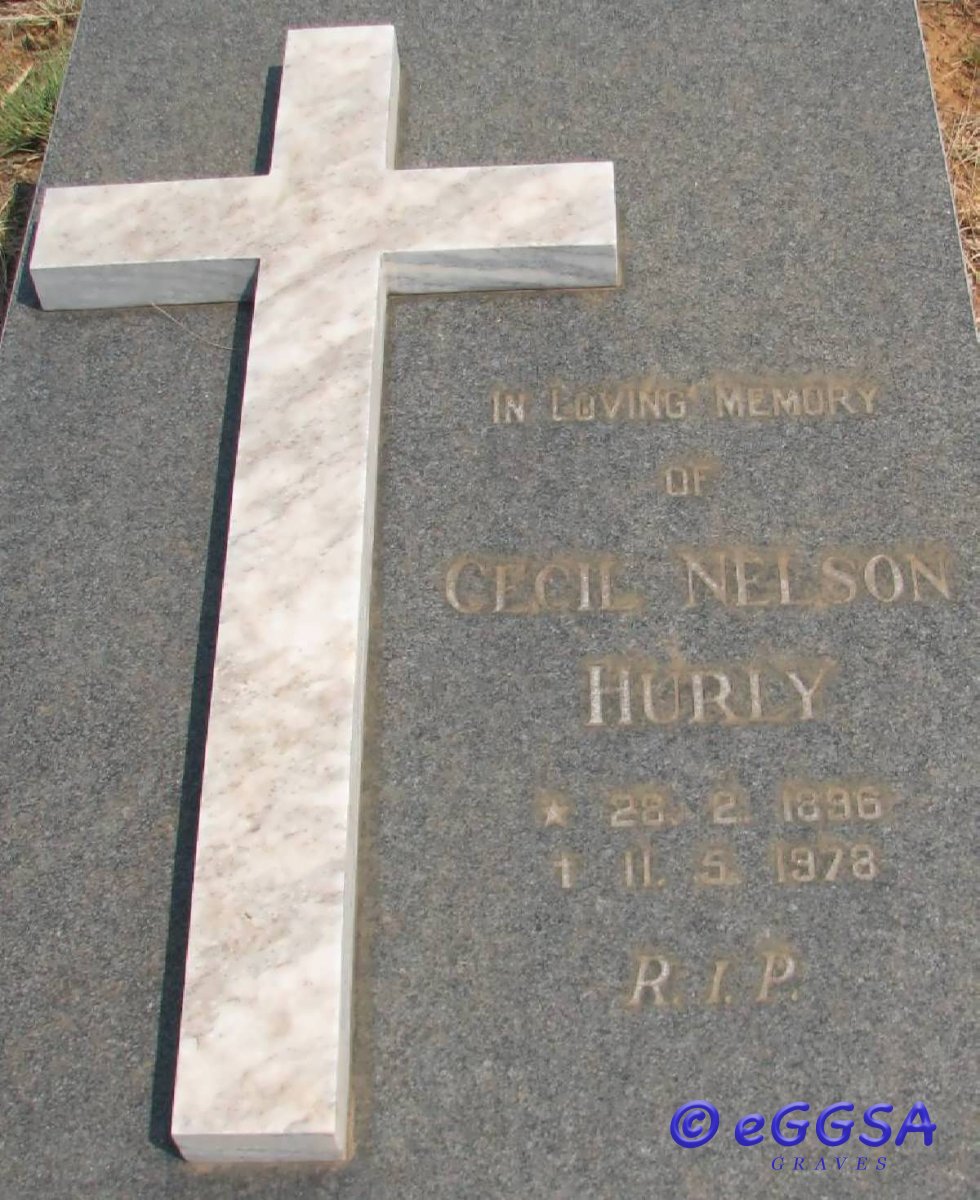 HURLY Cecil Nelson 1896-1978