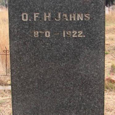 JAHNS O.F.H. 1870-1922