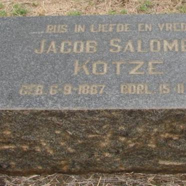 KOTZE Jacob Salomon 1887-1964