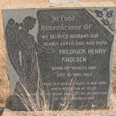 KNOESEN Fredrick Henry 1881-1952