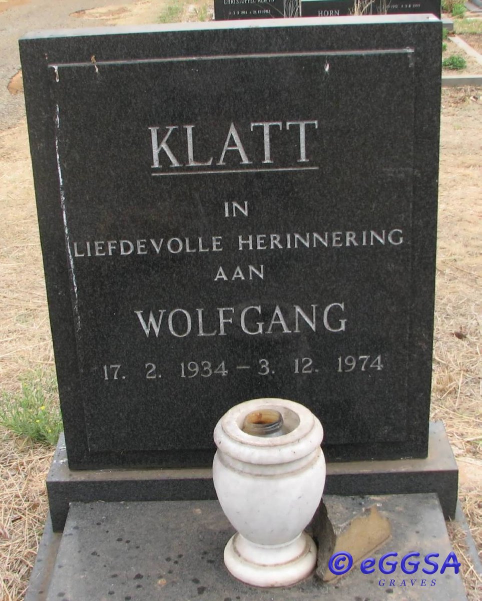 KLATT Wolfgang 1934-1974