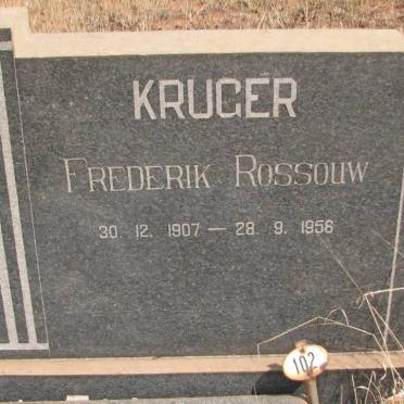 KRUGER Frederik Rossouw 1907-1956 :: VAN DER VYVER Johannes Petrus 1907-1966